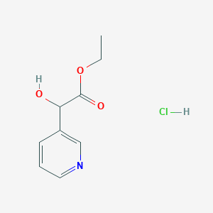 molecular formula C9H12ClNO3 B1522887 Ethyl 2-hydroxy-2-(pyridin-3-yl)acetate hydrochloride CAS No. 1269151-93-0