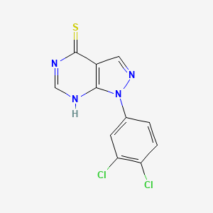 1-(3,4-Dichlorophenyl)-1H-pyrazolo[3,4-d]pyrimidine-4-thiol