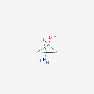 molecular formula C6H11NO B15228926 3-Methoxybicyclo[1.1.1]pentan-1-amine 