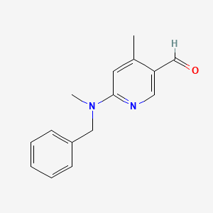 6-(Benzyl(methyl)amino)-4-methylnicotinaldehyde