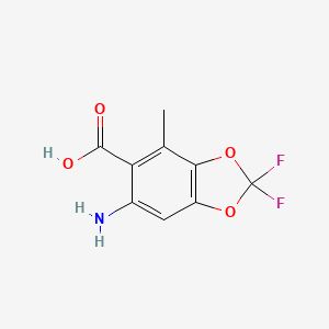 6-Amino-2,2-difluoro-4-methyl-1,3-benzodioxole-5-carboxylic acid