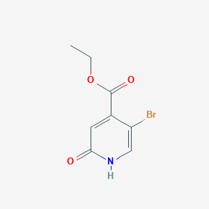 molecular formula C8H8BrNO3 B15228961 Ethyl 5-bromo-2-hydroxyisonicotinate 