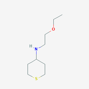 molecular formula C9H19NOS B15228992 N-(2-Ethoxyethyl)tetrahydro-2H-thiopyran-4-amine 