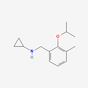 molecular formula C14H21NO B15229013 N-(2-Isopropoxy-3-methylbenzyl)cyclopropanamine 