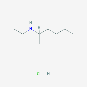 molecular formula C9H22ClN B1522902 Ethyl(3-methylhexan-2-yl)amine hydrochloride CAS No. 1305712-15-5