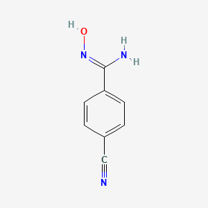 molecular formula C8H7N3O B15229048 4-Cyano-N-hydroxybenzimidamide 