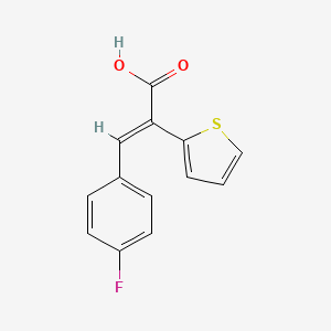 3-(4-Fluoro-phenyl)-2-thiophen-2-yl-acrylic acid