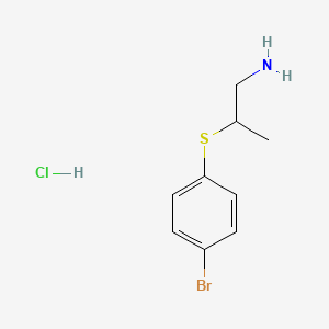 1-[(1-Aminopropan-2-yl)sulfanyl]-4-bromobenzene hydrochloride