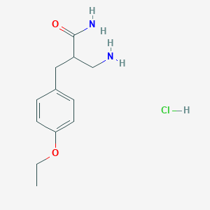 3-Amino-2-[(4-ethoxyphenyl)methyl]propanamide hydrochloride