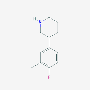 3-(4-Fluoro-3-methylphenyl)piperidine