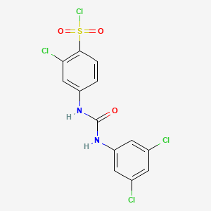 2-Chloro-4-[3-(3,5-dichlorophenyl)ureido]-benzenesulfonyl chloride