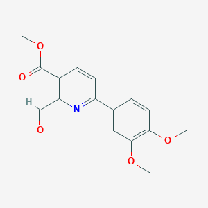 Methyl 6-(3,4-dimethoxyphenyl)-2-formylnicotinate