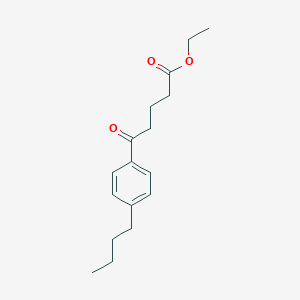 molecular formula C17H24O3 B152292 Ethyl 5-(4-butylphenyl)-5-oxopentanoate CAS No. 138247-13-9