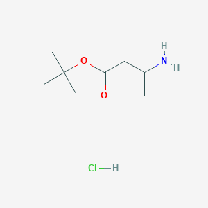 molecular formula C8H18ClNO2 B1522921 Tert-butyl 3-aminobutanoate hydrochloride CAS No. 1269151-21-4