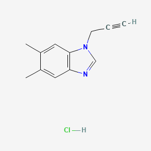 5,6-dimethyl-1-(prop-2-yn-1-yl)-1H-1,3-benzodiazole hydrochloride