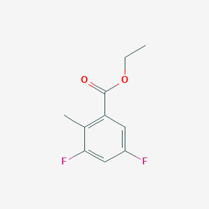 molecular formula C10H10F2O2 B15229234 Ethyl 3,5-difluoro-2-methylbenzoate 