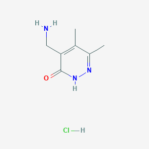 4-(Aminomethyl)-5,6-dimethylpyridazin-3-ol hydrochloride