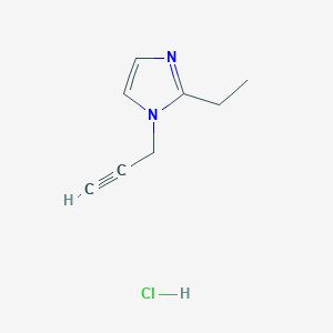 molecular formula C8H11ClN2 B1522925 2-乙基-1-(丙-2-炔-1-基)-1H-咪唑盐酸盐 CAS No. 1269152-66-0