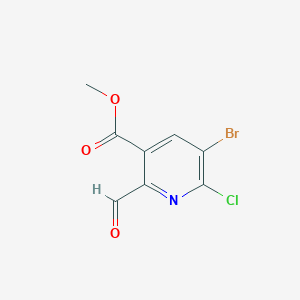 Methyl 5-bromo-6-chloro-2-formylnicotinate