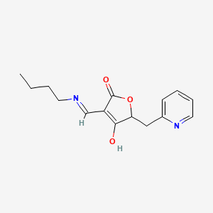 3-((Butylamino)methylene)-5-(pyridin-2-ylmethyl)furan-2,4(3H,5H)-dione