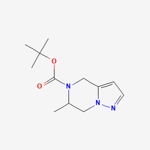 molecular formula C12H19N3O2 B15229265 tert-Butyl 6-methyl-6,7-dihydropyrazolo[1,5-a]pyrazine-5(4H)-carboxylate 