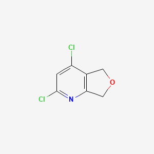 molecular formula C7H5Cl2NO B15229268 2,4-Dichloro-5,7-dihydrofuro[3,4-b]pyridine 