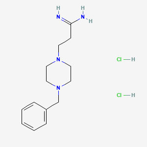 molecular formula C14H24Cl2N4 B1522927 3-(4-Benzylpiperazin-1-yl)propanimidamide dihydrochloride CAS No. 1269151-58-7