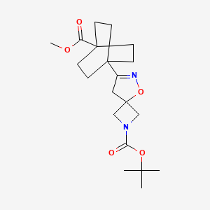 tert-Butyl 7-(4-(methoxycarbonyl)bicyclo[2.2.2]octan-1-yl)-5-oxa-2,6-diazaspiro[3.4]oct-6-ene-2-carboxylate