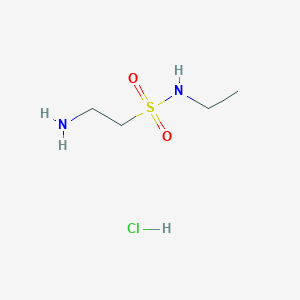 molecular formula C4H13ClN2O2S B1522931 2-Amino-N-ethylethan-1-sulfonsäurehydrochlorid CAS No. 1305712-73-5