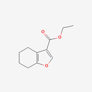 molecular formula C11H14O3 B15229320 Ethyl 4,5,6,7-tetrahydrobenzofuran-3-carboxylate 