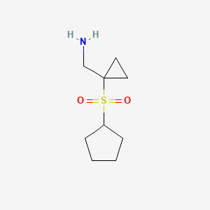 (1-(Cyclopentylsulfonyl)cyclopropyl)methanamine