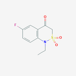 1-Ethyl-6-fluoro-1H-benzo[c][1,2]thiazin-4(3H)-one 2,2-dioxide