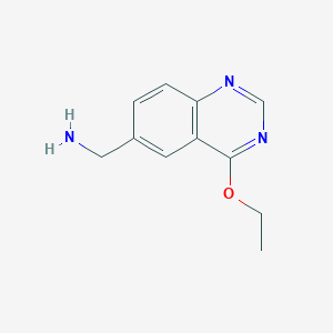 molecular formula C11H13N3O B15229350 (4-Ethoxyquinazolin-6-yl)methanamine 