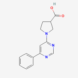 1-(6-Phenylpyrimidin-4-yl)pyrrolidine-3-carboxylic acid