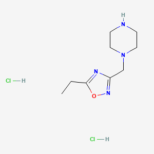 1-[(5-Ethyl-1,2,4-oxadiazol-3-yl)methyl]piperazine dihydrochloride