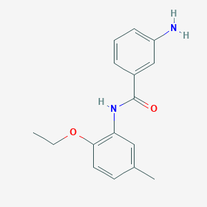 molecular formula C16H18N2O2 B15229370 3-Amino-N-(2-ethoxy-5-methylphenyl)benzamide 