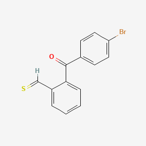 molecular formula C14H9BrOS B15229384 2-(4-Bromobenzoyl)benzothialdehyde 