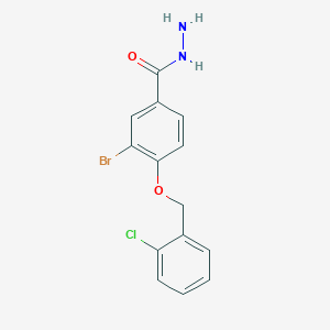 3-Bromo-4-((2-chlorobenzyl)oxy)benzohydrazide