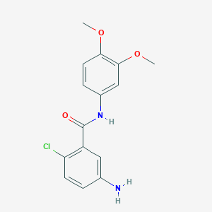 5-amino-2-chloro-N-(3,4-dimethoxyphenyl)benzamide