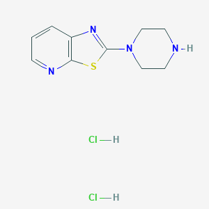 molecular formula C10H14Cl2N4S B1522943 1-{[1,3]噻唑并[5,4-b]吡啶-2-基}哌嗪二盐酸盐 CAS No. 1251924-69-2