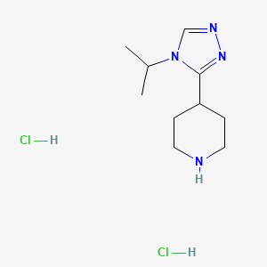 4-[4-(propan-2-yl)-4H-1,2,4-triazol-3-yl]piperidine dihydrochloride
