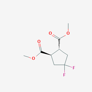 dimethyl (1R,2R)-4,4-difluorocyclopentane-1,2-dicarboxylate