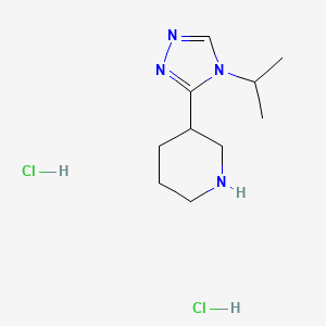 3-[4-(propan-2-yl)-4H-1,2,4-triazol-3-yl]piperidine dihydrochloride