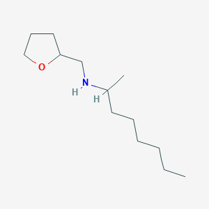 molecular formula C13H27NO B15229485 N-((Tetrahydrofuran-2-yl)methyl)octan-2-amine 