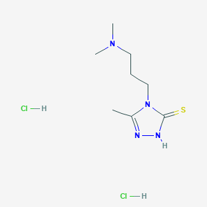 4-[3-(dimethylamino)propyl]-5-methyl-4H-1,2,4-triazole-3-thiol dihydrochloride