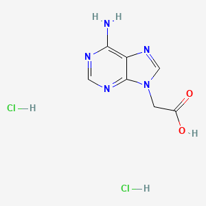 molecular formula C7H9Cl2N5O2 B1522950 2-(6-氨基-9H-嘌呤-9-基)乙酸二盐酸盐 CAS No. 1258652-01-5