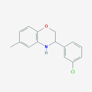 3-(3-Chlorophenyl)-6-methyl-3,4-dihydro-2H-benzo[b][1,4]oxazine