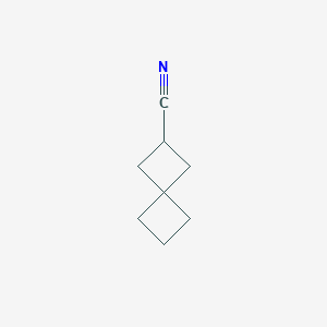 molecular formula C8H11N B15229532 Spiro[3.3]heptane-2-carbonitrile 