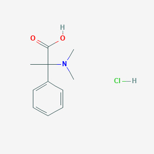 molecular formula C11H16ClNO2 B1522958 2-(Dimethylamino)-2-phenylpropanoic acid hydrochloride CAS No. 1251925-48-0