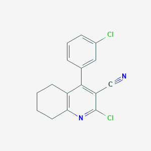 2-Chloro-4-(3-chlorophenyl)-5,6,7,8-tetrahydroquinoline-3-carbonitrile